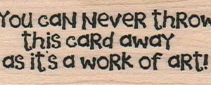 You Can Never Throw This Card 1 x 2 1/4-0