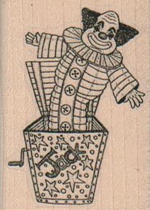 Clown In Box 1 1/2 x 2