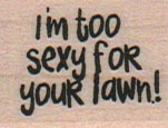 I'm Too Sexy For Your Lawn 1 x 1-0