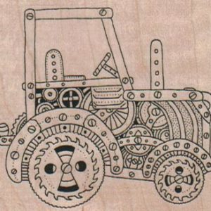 Steampunk Tractor 2 1/2 x 2 1/4-0