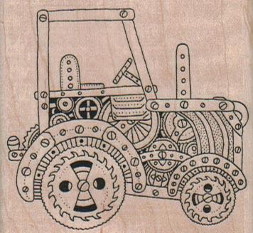 Steampunk Tractor 2 1/2 x 2 1/4