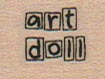 Art Doll Boxed Letters 3/4 x 3/4