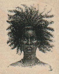 Wild Haired Lady Small 1 x 1