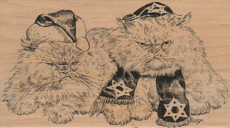 Holiday Cats 3 x 5