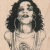 Hoop Earrings Lady 2 1/4 x 2 1/2-0