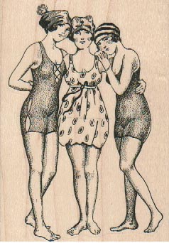Vintage Swimsuit Trio 2 1/2 x 3 1/2
