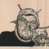 TinFoil Hat Man And Cat 3 1/4 x 2 1/2-0