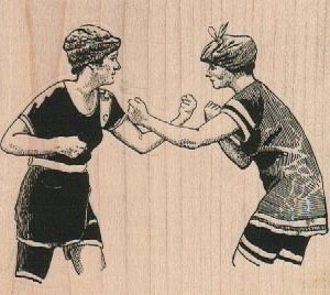 Fighting Ladies 3 1/4 x 2 3/4-0