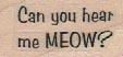 Can You Hear Me MEOW? 3/4 x 1 1/4