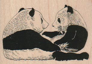 Panda Duo 3 1/4 x 2 1/4