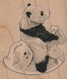 Panda On RockingHorse 2 1/2 x 2 3/4