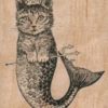 Cat Mermaid 2 3/4 x 3 1/4-0
