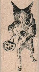 Dog Trick Or Treating 1 3/4 x 3 1/4-0