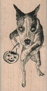 Dog Trick Or Treating 1 3/4 x 3 1/4