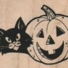 Cat And Jack O'Lantern 3 x 2-0