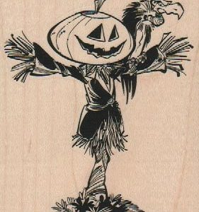 Scarecrow Jack O'Lantern 3 x 3 1/2-0