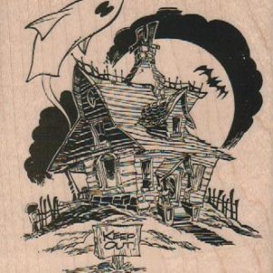 Haunted Shack/Ghost 3 1/2 x 3 3/4-0