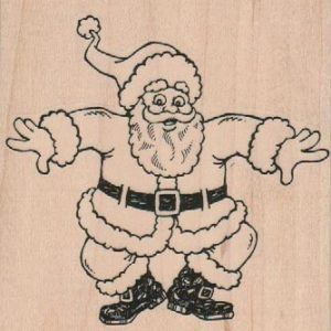 Excited Santa 3 1/2 x 3 1/2-0