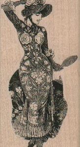 Lady With Mirror 1 3/4 x 3 1/2-0