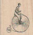 Small Man On Big Wheel Bike 1 1/4 x 1 1/4