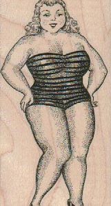 Swimsuit Lady 1 3/4 x 3 1/2-0