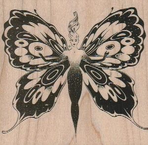 Butterfly Lady 3 1/4 x 3-0