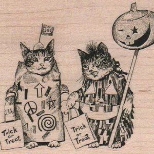 Trick Or Treat Cats 3 3/4 x 4 1/4-0