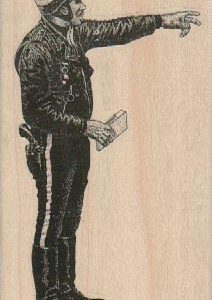 Policeman Pointing 2 1/4 x 3 3/4-0