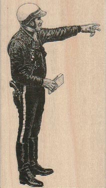 Policeman Pointing 2 1/4 x 3 3/4