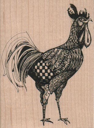Rooster 3 1/4 x 4 1/4
