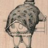 Large Lady Leaning 2 3/4 x 3-0