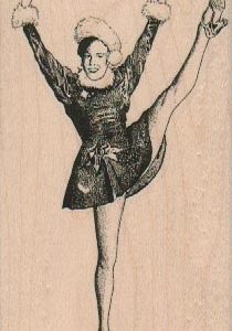 High Kick Lady 2 1/4 x 3 3/4-0