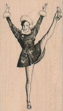 High Kick Lady 2 1/4 x 3 3/4