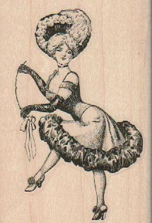 Victorian Showgirl 2 1/4 x 3 1/4