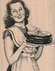 Large Cake Lady 2 1/2 x 3 1/4-0