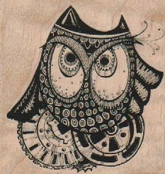 Steampunk Owl 2 1/2 x 2 1/2