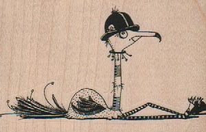 Sitting Bird 3 1/4 x 2-0