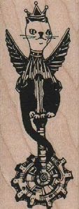 Wheeley Winged Cat 1 1/4 x 3 1/4-0