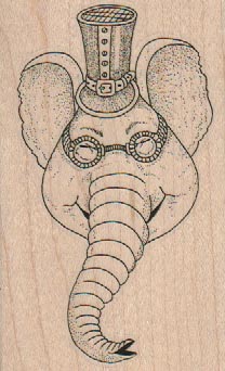 Steampunk Elephant 2 1/4 x 3 1/2