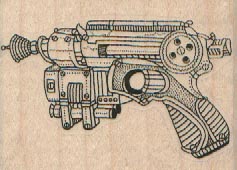 Steampunk Gun 2 1/2 x 1 3/4