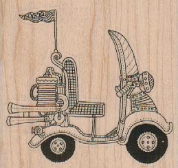 Steampunk Scooter 2 3/4 x 2 1/2