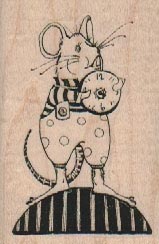 Whimsical Mouse 1 3/4 x 2 1/2