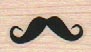 Tiny Mustache Curly 3/4 x 1