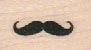 Tiny Handlebar Mustache 3/4 x 1