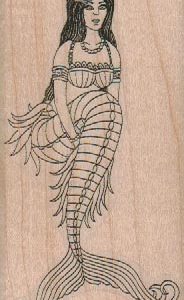 Mermaid Holding Tail 2 x 3 3/4-0