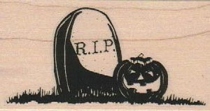 R.I.P And Jack o' Lantern 1 3/4 x 3 1/4-0