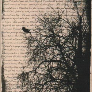 Tree Writing Collage 4 1/2 x 5 3/4-0