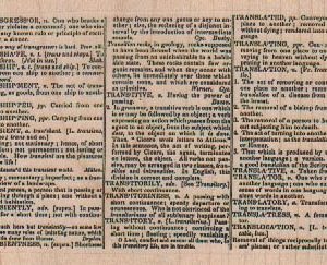 Dictionary Page 4 x 2 1/2-0