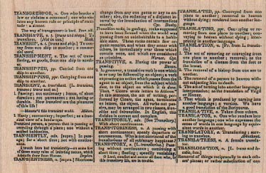 Dictionary Page 4 x 2 1/2