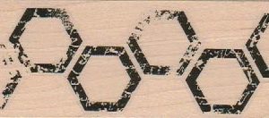 Six Hexagon Background 1 1/2 x 4 1/4-0